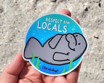Manatee Magnet - Respect the Locals Collection