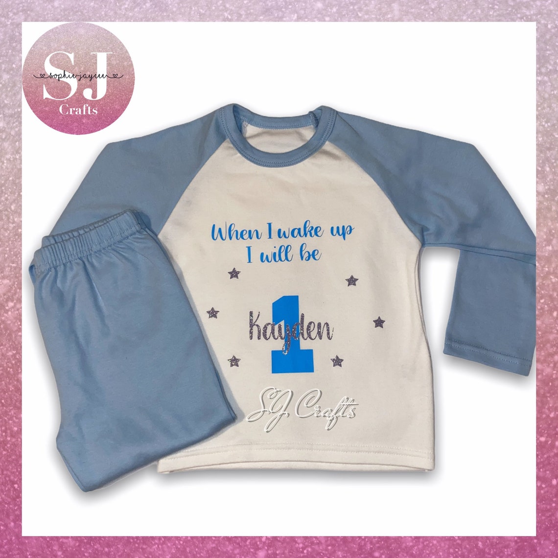 Personalised Kids Pjs Etsy