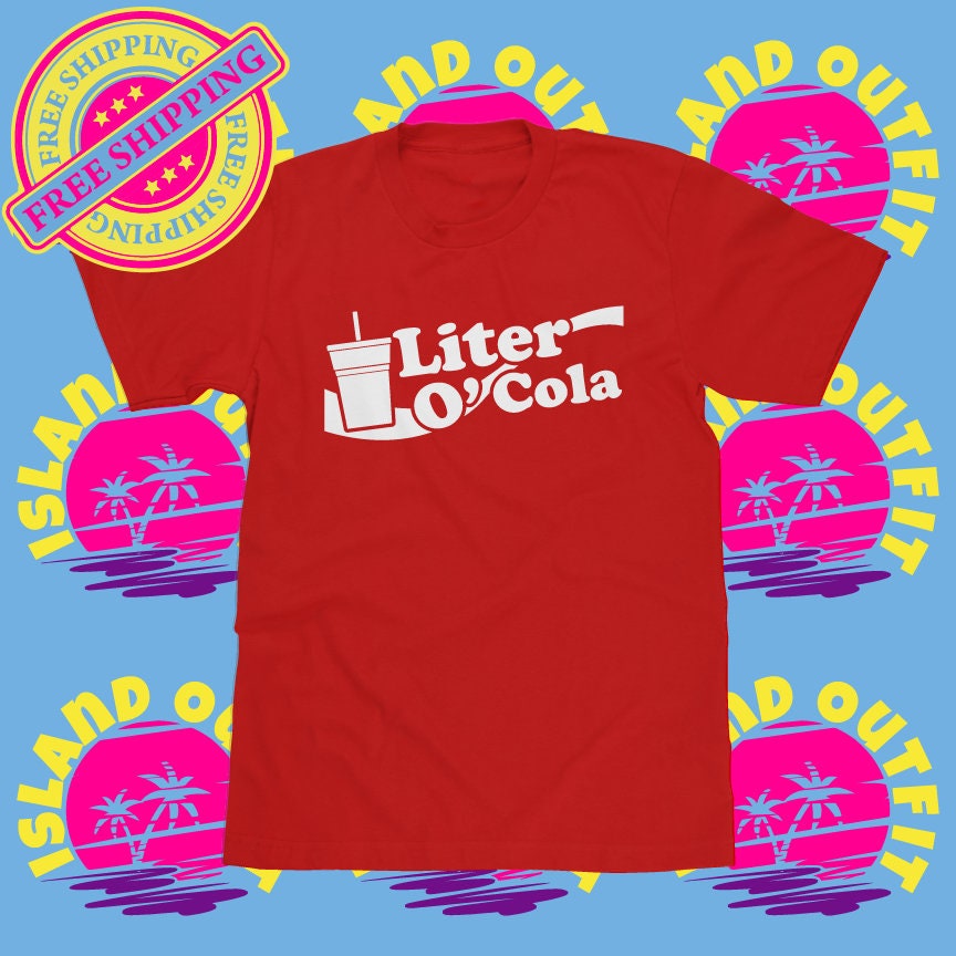 Liter O Cola T-shirt Casual Top Graphic 