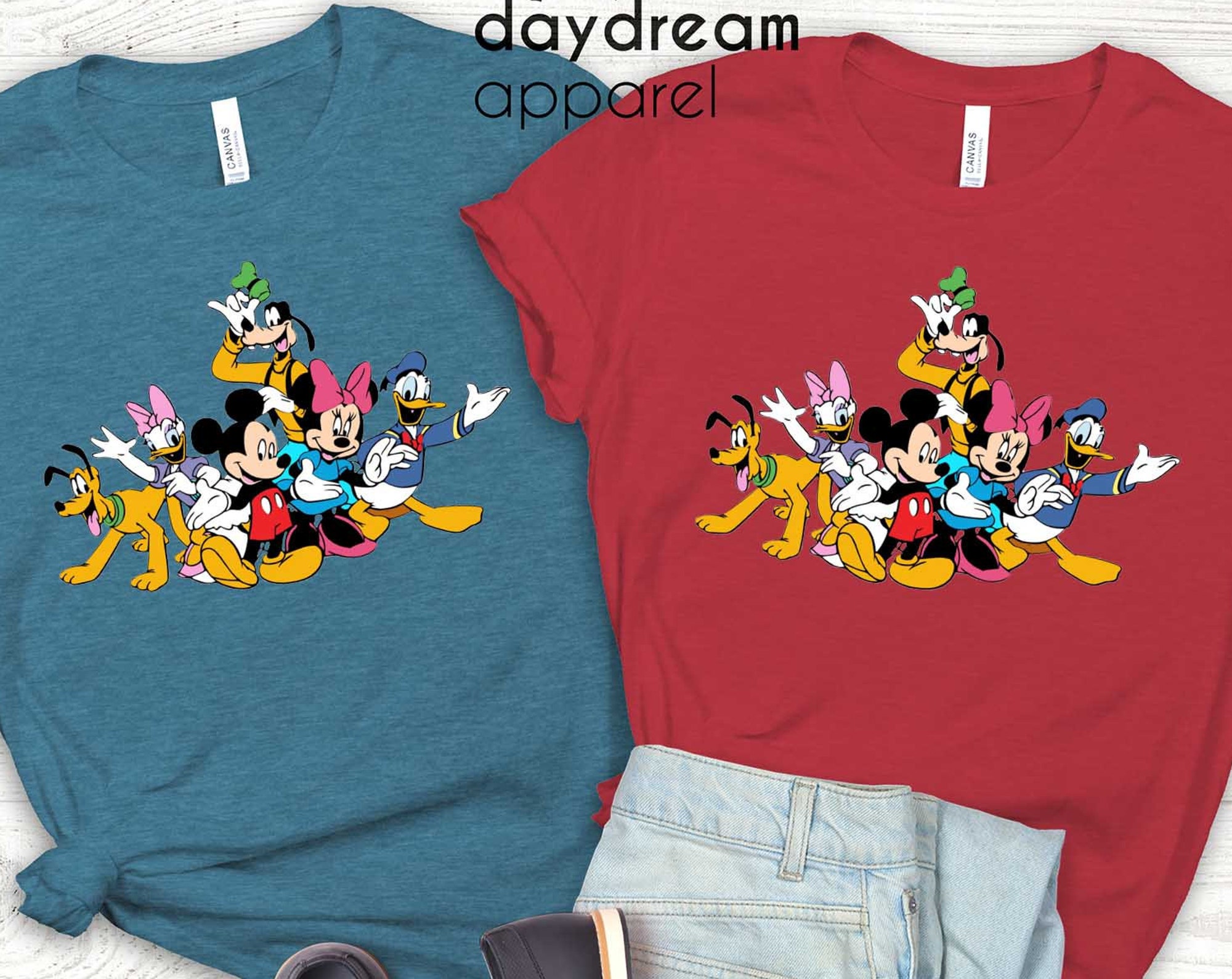 Mickey und Freunde Minnie Donald Daisy Goofy Pluto Matching familie T-shirt Mickey und Freunde Minnie Donald Daisy Goofy Pluto Matching familie T-shirt