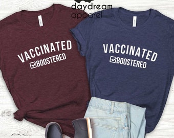 Vaccinated Tee Shirt | Etsy Hong Kong