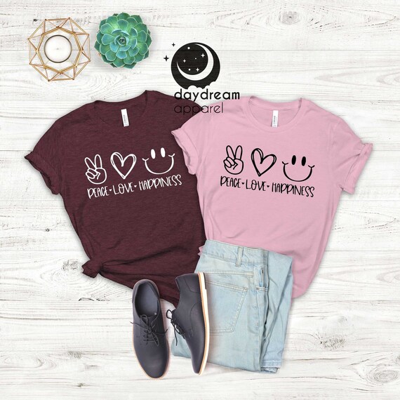 peace love happiness shirt