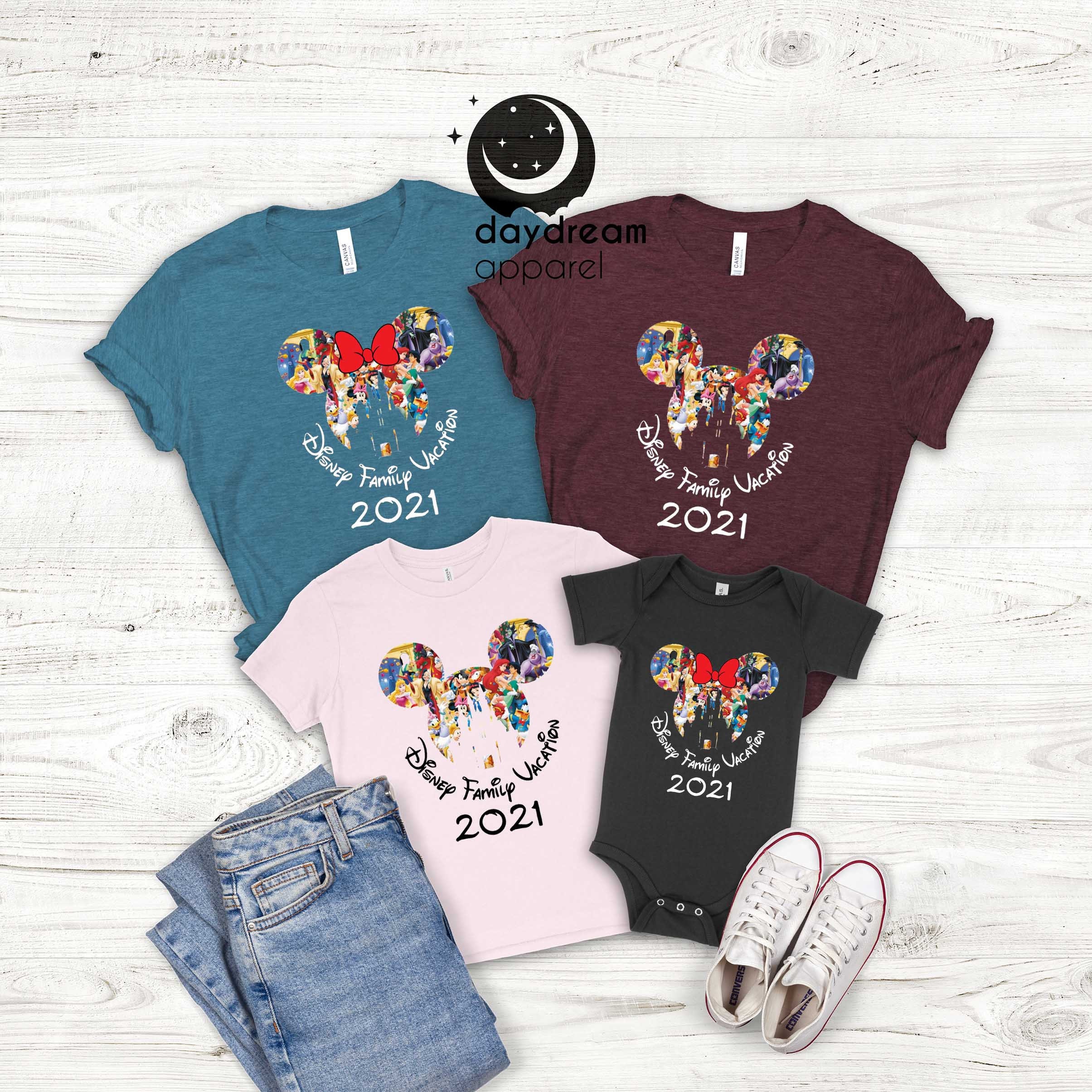 Disney Family Vacation 2021 Tshirt Disney Shirts Disney  Etsy