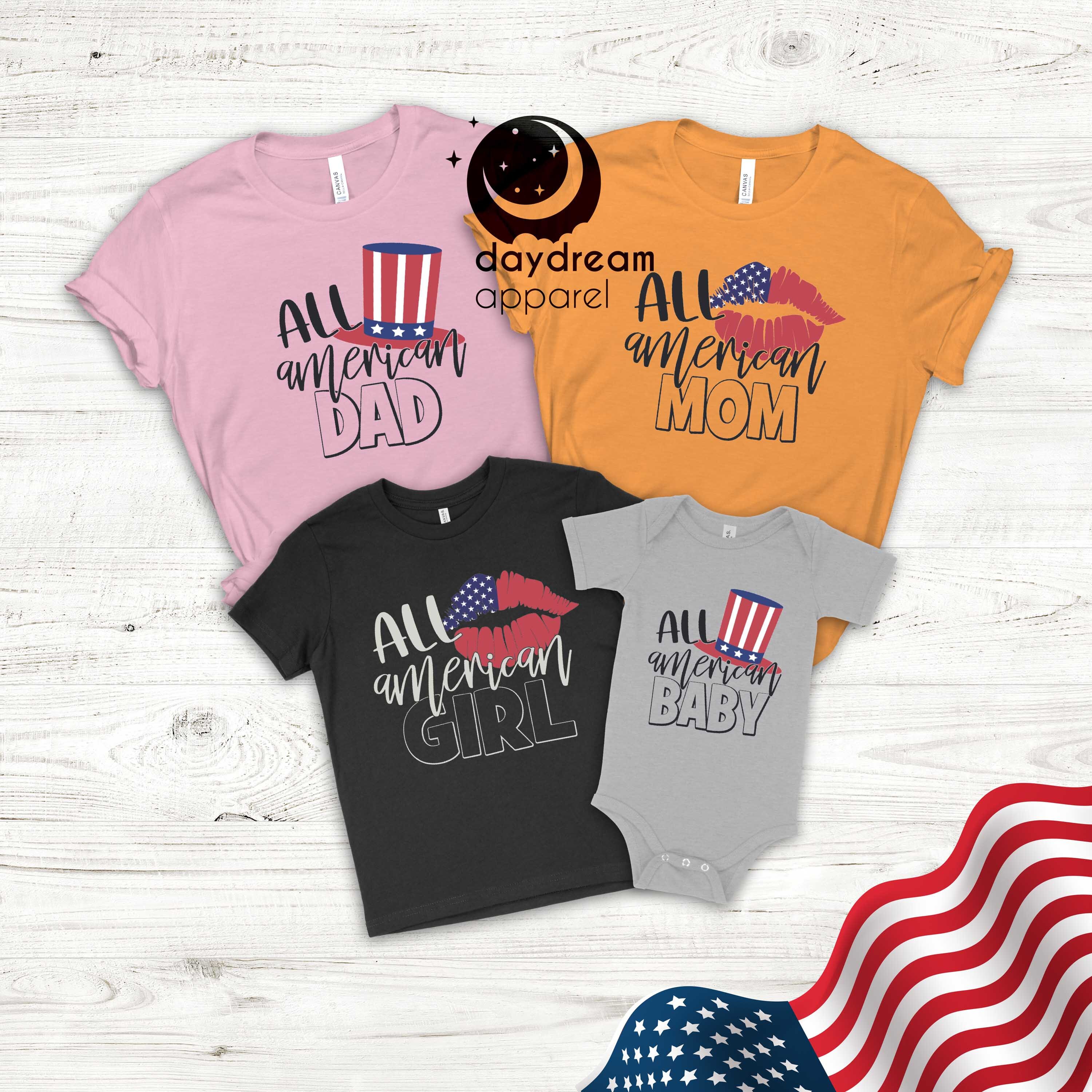 All American Family T-shirt 4th of July 