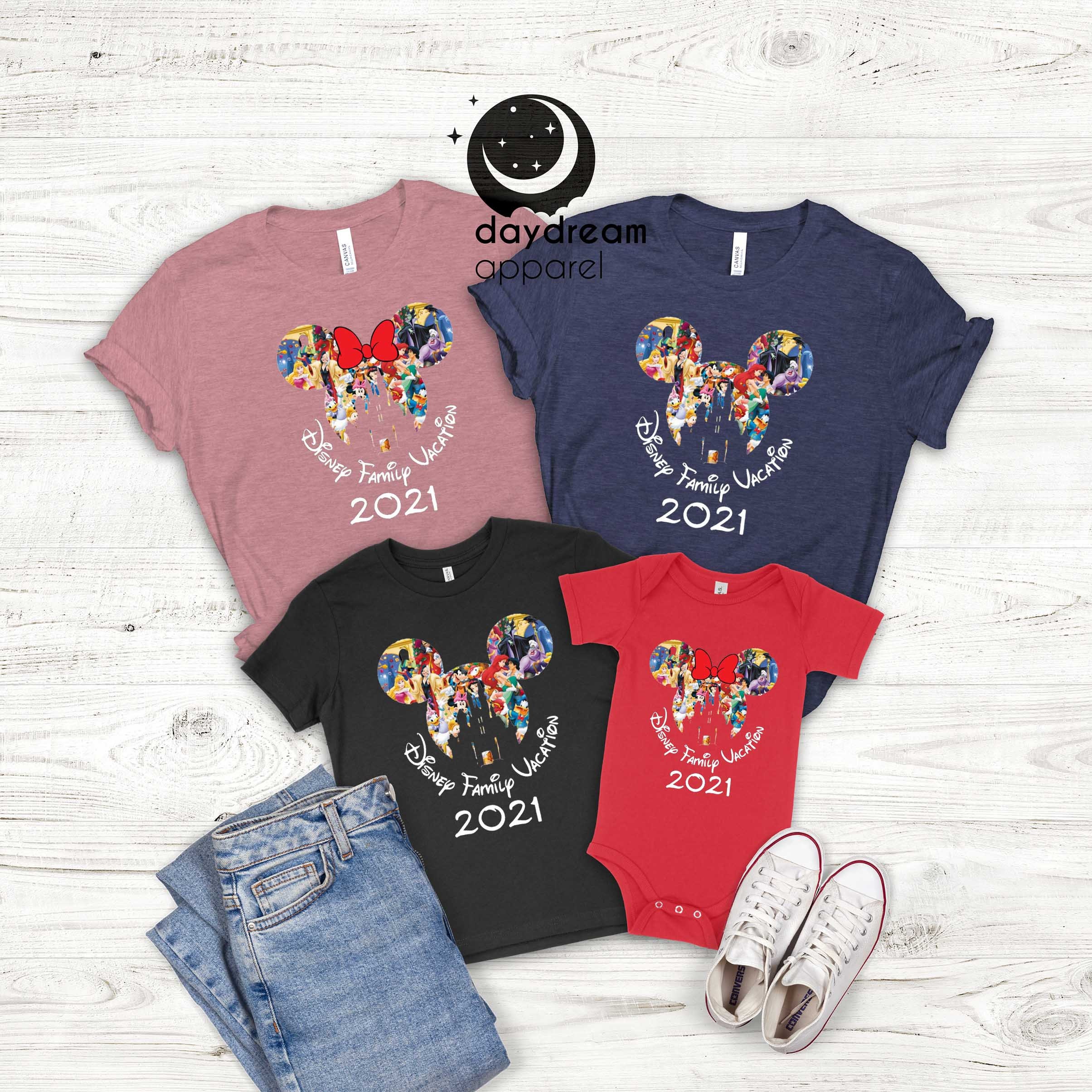 Disney Family Vacation 2021 Tshirt Disney Shirts Disney  Etsy