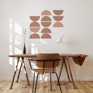 Half-Circle Wall Decal | boho circle decal, removable circle decal, boho decor, nursery decal, boho arch decal, vintage decal | Pablo