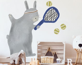 Rabbit Adhesive Wall Decal | Playroom Wall Decal, Kids Room Decor, Kids Room Wall Decal, Kids Room Sticker, Nursery Wall Decal | Bjorn