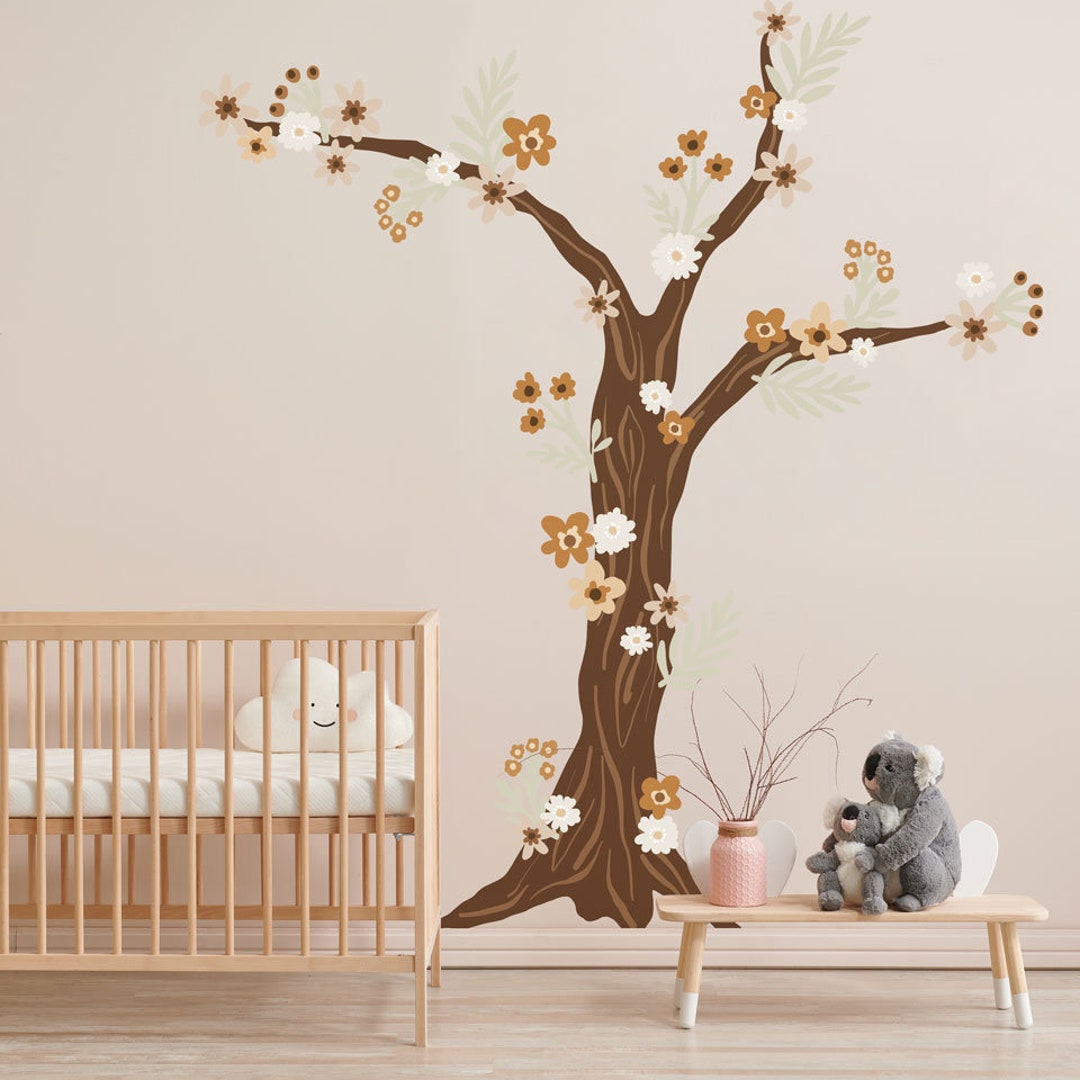 Tree Wall Decal | Girls Room Decal, Playroom Wall Decal, Kids Room ...