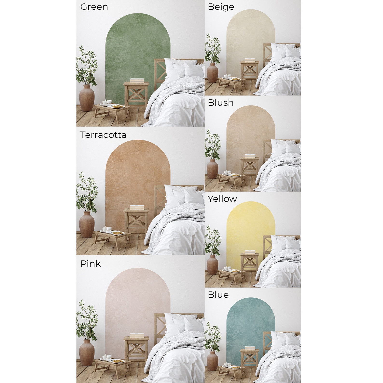 Paul Adhesive Wall Decal arch shape sitckers Etsy