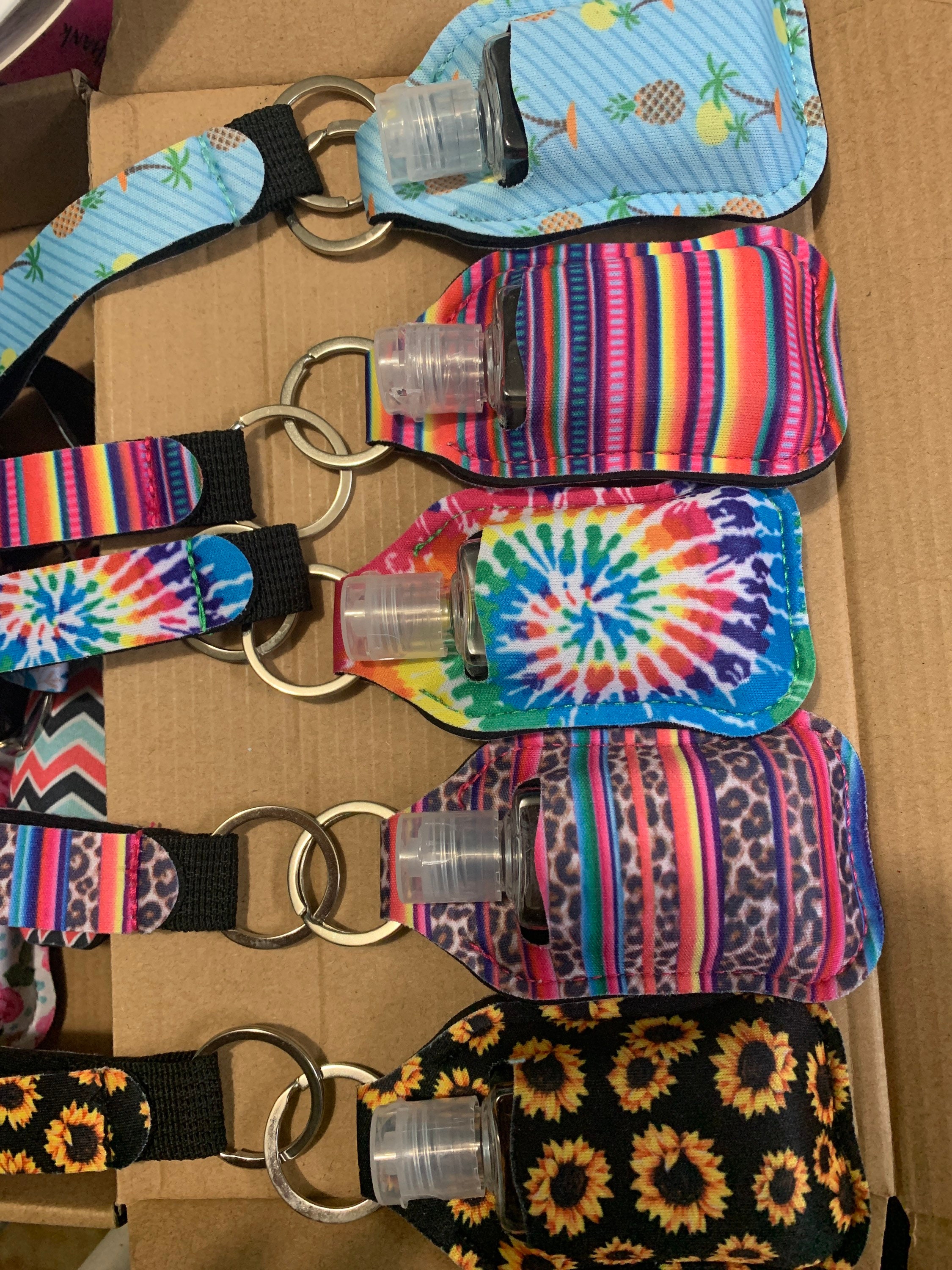 Hand sanitizer keychain holder Etsy