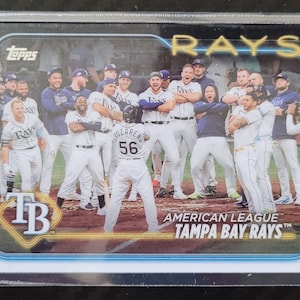 2024 Topps Baseball Tampa Bay Rays Team Card Refrigerator Magnet