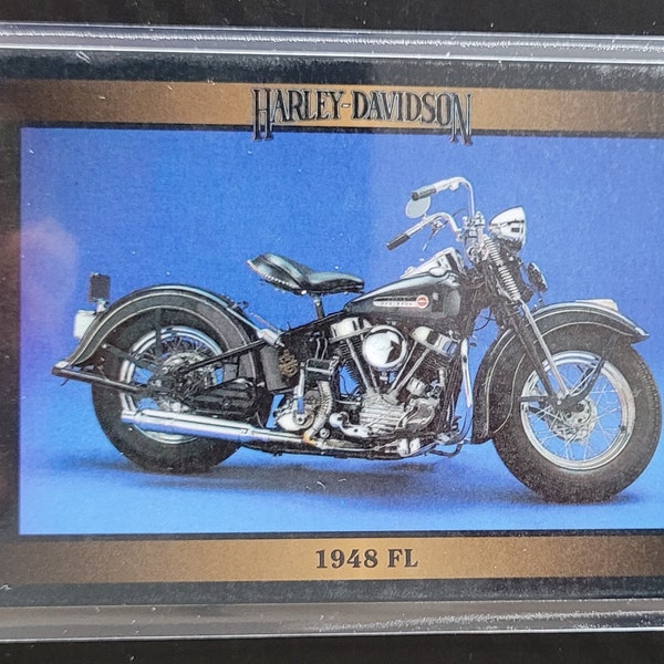 Aimant de réfrigérateur carte Harley-Davidson 1948 FL Motorcycle Series I