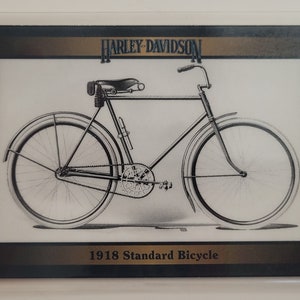 Harley-Davidson 1918 Standard Bicycle Series I card Refrigerator Magnet