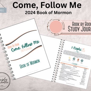 2024 Book of Mormon Come Follow Me Study Journal | Come Follow Me | Book of Mormon Planner | CFM Journal | CFM Study Guide | LDS Printables