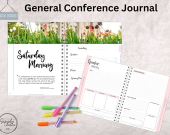 General Conference 2024, April 2024 General Conference Journal, General Conference Study Guide, General Conference Notebook, LDS Journal