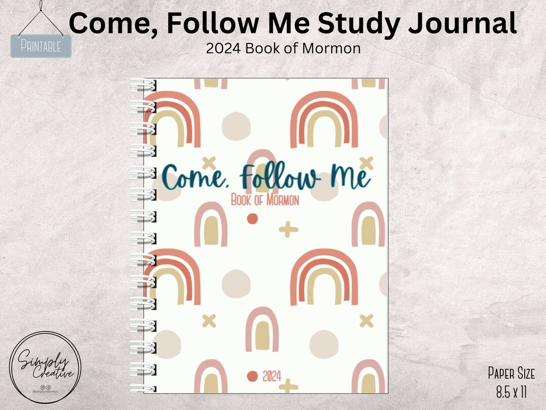 2024 Book of Mormon Come Follow Me Study Journal Come Follow Me Book of