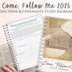 2025 Doctrine and Covenants Come Follow Me Study Journal | Come Follow Me | D&C Planner | CFM Journal | CFM Study Guide | LDS Printables