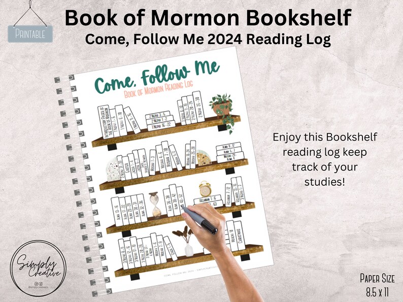 2024 Book of Mormon Reading Chart Come Follow Me 2024 Come Follow Me ...