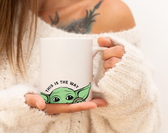 Grogu-koffiemok | Dit is de manier, een Mandalorian-cadeau