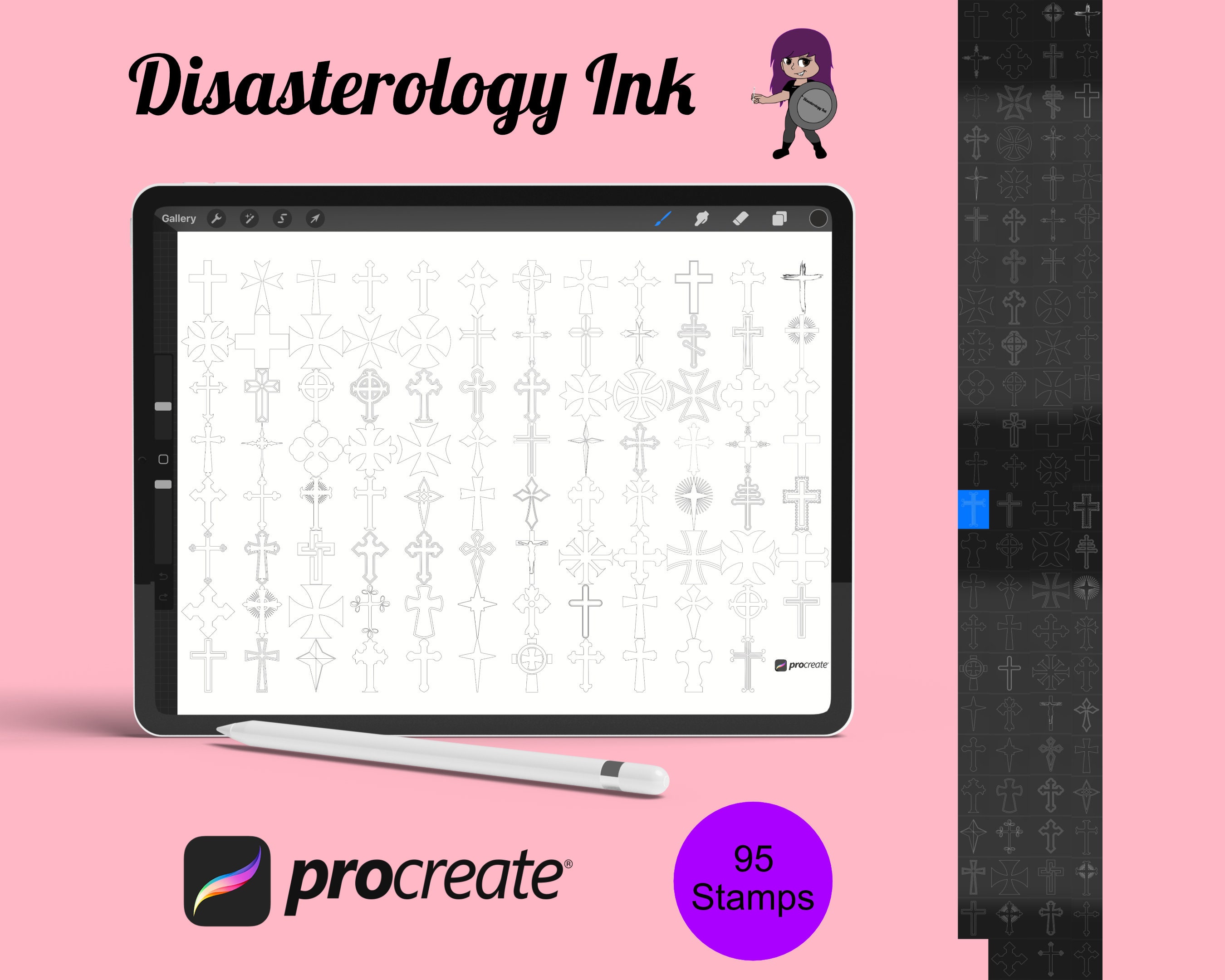 Crucifix tattoo - Etsy 日本, image size:2700x2160