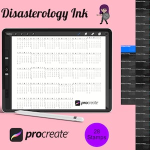 日付なしカレンダープランナーセット 2 Procreate ブラシスタンプ、28 スタンプ