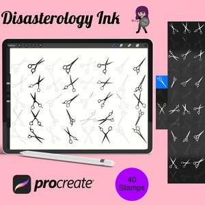 Scissors Set 1 Procreate Brush Stamps, 40 Scissors - Etsy