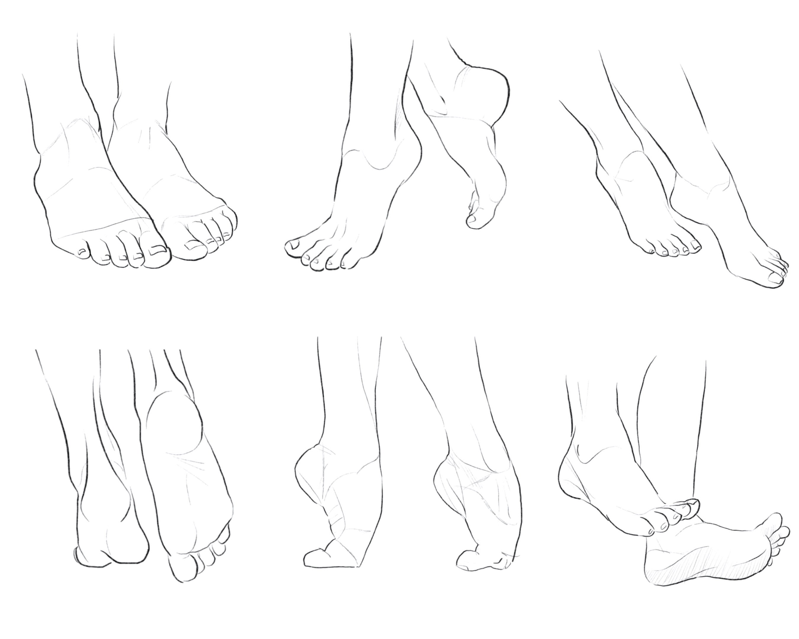 Human Portrait Feet Set 1 Procreate Brush Stamps, 39 Foot Stamps - Etsy