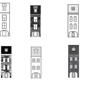 Building Architecture Set 2 Procreate Brush Stamps, 38 Buildings - Etsy