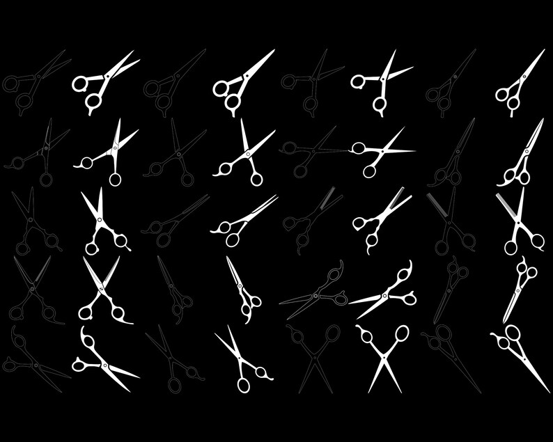 Scissors Set 1 Procreate Brush Stamps, 40 Scissors - Etsy