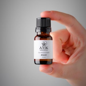 AlienX Car Perfume Refill - Captivating Floral Amber Scent for Diffuser & Vent Clip