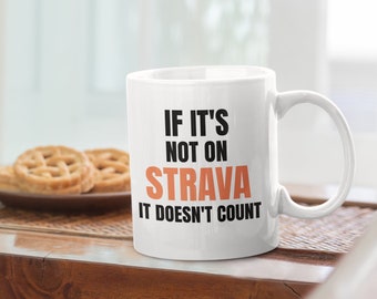 Cyclist Present Gift - Strava Running Gift- Funny Swimmer Gift - Bike Mug - Cycling Gifts - Strava Gift - Mothers Day - Fathers Day