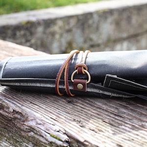Waxed Canvas Tool Roll | Rollup case | Wrap case | Artist pouch | Utility roll