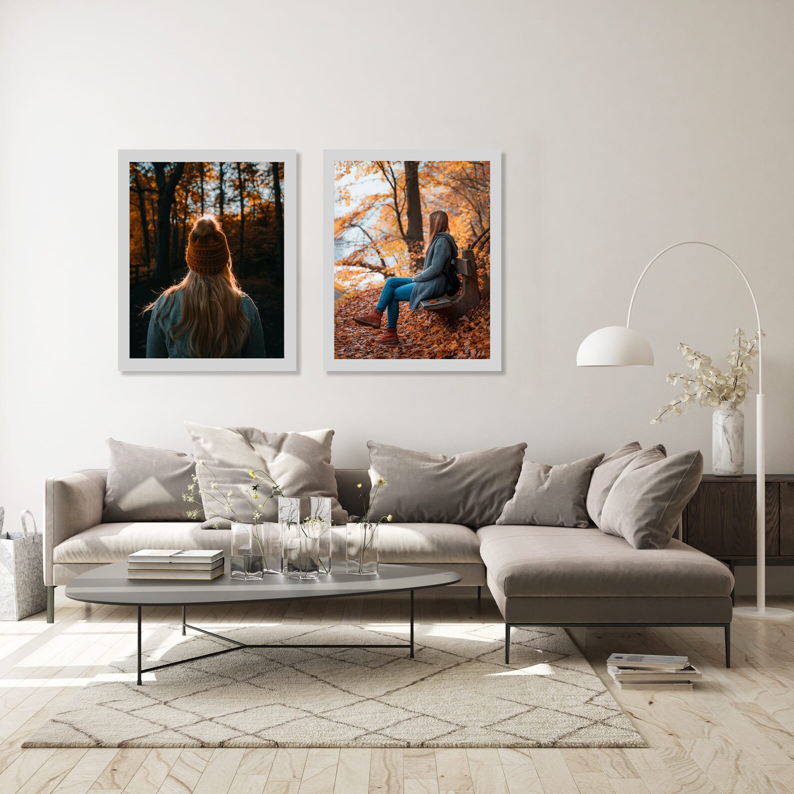 Picture Frame 24x18 Inch Set of 2 White Made of Solid Etsy