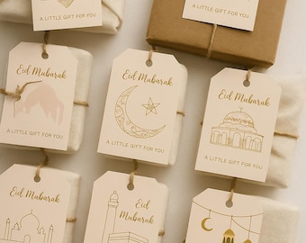 Etiquetas de regalo imprimibles para Eid Mubarak / Recuerdos festivos islámicos (descarga digital)