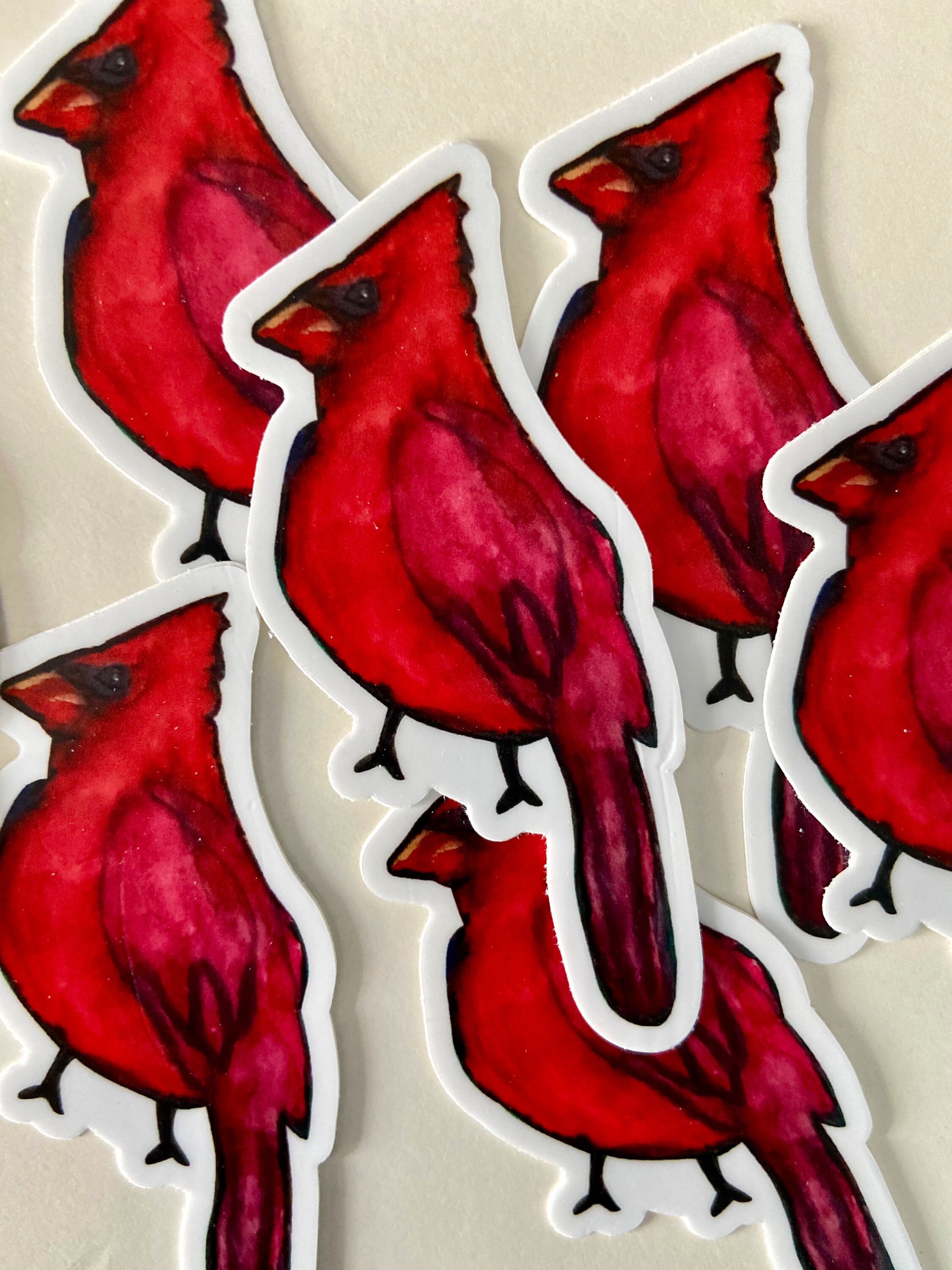 Cardinal sticker animal sticker bird sticker animal art Etsy