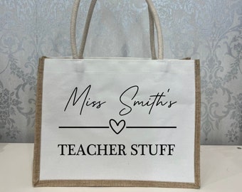 Personalised Teacher Bag, Teacher Bag, Teacher Storage bag / Teacher Gifts / Personalized Teacher Bag
