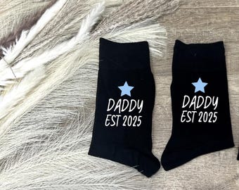 Personalized Daddy Est. Socks, Father's Day Gift