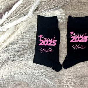 thumbnail image 2 of 2025 Graduation Socks – “If You Can Read This I’m A 2025 Grad” Funny Senior Gift Unisex 2 of 9
