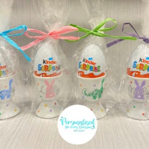 Personalised China Egg Cup and Chocolate Egg