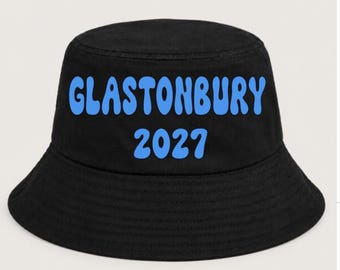 GLASTONBURY Hat. Glasto 2027, Festivals, Party, Bucket Hat