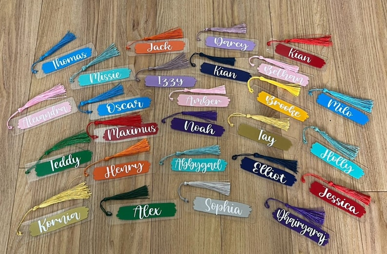 Bookmark Cursive Class Set of 30 Personalised Bookmarks - Brilliant End of Term Gift ...