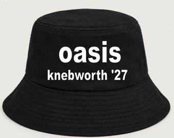 Oasis Bucket Hat, Knebworth Hat, Concert, Tour Outfits