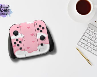 Pink Clouds Nintendo Switch Lite Skin, Protective Decal Wrap
