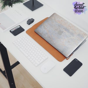 Grey marble , skin for Macbook marble macbook skin marble texture white stone mac skin mineral A1706 skin white mineral grey mineral