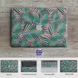 Tropical fern , sticker for Macbook leaves pattern tropical fern leaves mac cover fern A2159 decal fern pattern hp skin Tropical Skin 2018