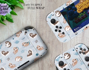 Sloth Print Nintendo Switch Lite Skin - Cute Animal Decal Sticker