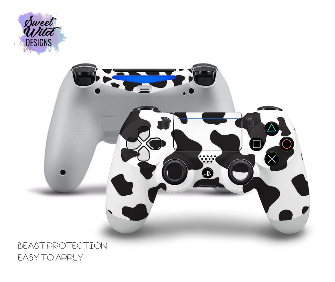 Creative cow leather pattern Pro controller skin trendy Etsy