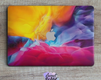 Watercolor Haze Macbook Skin, Abstract Laptop Decal