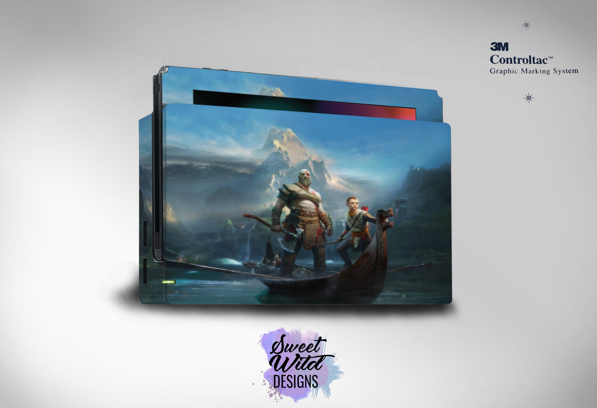 God of War cover Nintendo Switch skin videojuego 3M vinilo god Etsy