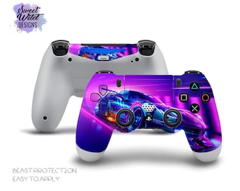 Neon Retro Auto Controller Skin, personalisierte Vinyl Aufkleber